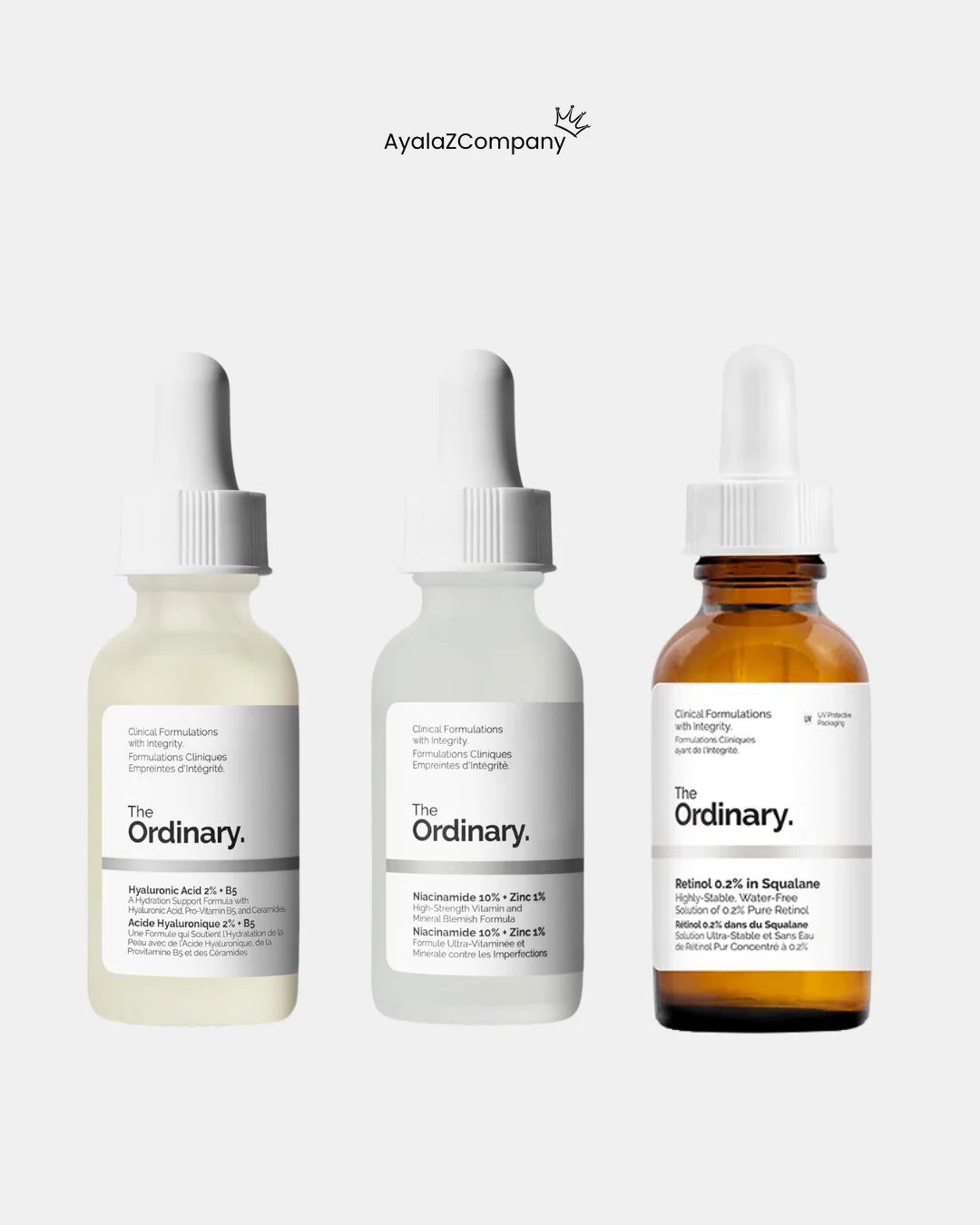 Niacinamida + A. Hialuronico + Retinol - The Ordinary